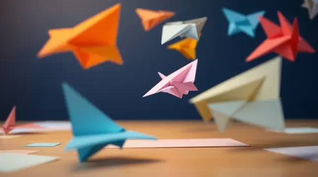 手工折纸：会飞的纸飞机